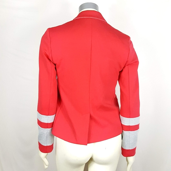 Gap Academy Blazer Womens Sz 6 Notched Lapel Jacket Red - Picture 3 of 5